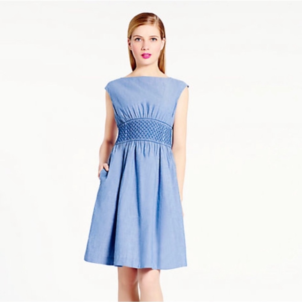 Kate Spade New York Blaire Chambray Dress Size 0 (2-4) - Picture 4 of 15
